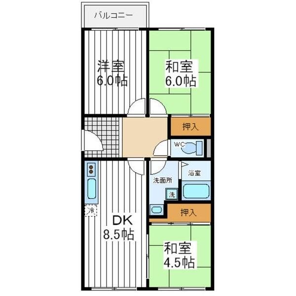 レジデンストーア｜大阪府大阪市阿倍野区美章園２丁目(賃貸マンション3DK・3階・57.30㎡)の写真 その2