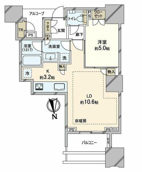 ＤＥＵＸ　ＴＯＵＲＳ　ＷＥＳＴ｜東京都中央区晴海３丁目(賃貸マンション1LDK・33階・44.85㎡)の写真 その2