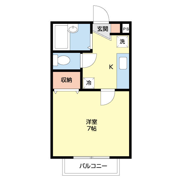 宮城県仙台市太白区長町南１丁目(賃貸アパート1K・1階・23.19㎡)の写真 その2