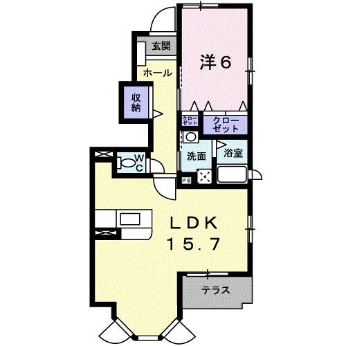 ムーンリバーＣ 101｜佐賀県唐津市鏡新開(賃貸アパート1LDK・1階・52.74㎡)の写真 その2