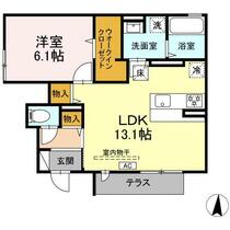 ジュピター 101 ｜ 神奈川県横浜市戸塚区戸塚町（賃貸アパート1LDK・1階・47.76㎡） その2