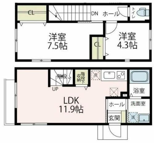 同じ建物の物件間取り写真 - ID:214059083784