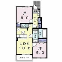 埼玉県所沢市大字山口（賃貸アパート2LDK・1階・50.17㎡） その2