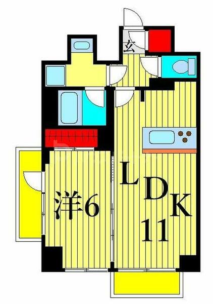 アルテシモ　ラルゴ 702｜東京都台東区入谷２丁目(賃貸マンション1LDK・7階・43.32㎡)の写真 その2
