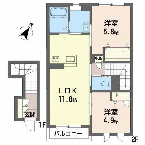 同じ建物の物件間取り写真 - ID:238007219638