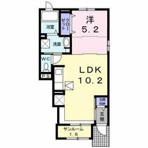 福岡県筑後市大字山ノ井（賃貸アパート1LDK・1階・40.02㎡） その2