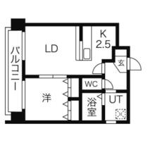 クレインコート 402 ｜ 北海道札幌市白石区南郷通１５丁目南（賃貸マンション1LDK・4階・34.00㎡） その2