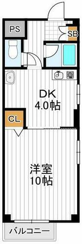 大阪府大阪市住之江区粉浜２丁目（マンション）の賃貸物件の間取り