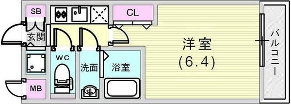 Ｓ－ＲＥＳＩＤＥＮＣＥ神戸元町｜兵庫県神戸市中央区相生町１丁目(賃貸マンション1K・2階・22.45㎡)の写真 その2