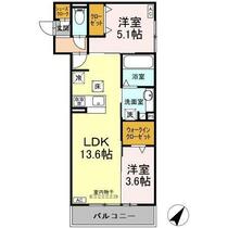 ＧＲＡＮＤ　Ｄ－ＲＯＯＭ若林西 102 ｜ 愛知県豊田市若林西町六反ケ坪（賃貸アパート2LDK・1階・52.72㎡） その2