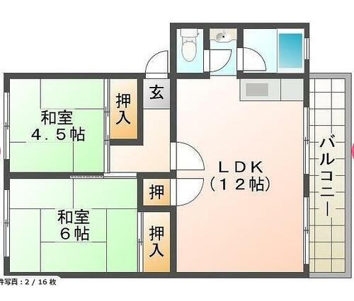 同じ建物の物件間取り写真 - ID:228047664427