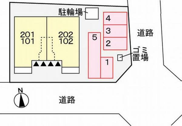 シャルマンブーケＹ 101｜兵庫県姫路市大津区天満(賃貸アパート2DK・1階・45.77㎡)の写真 その15