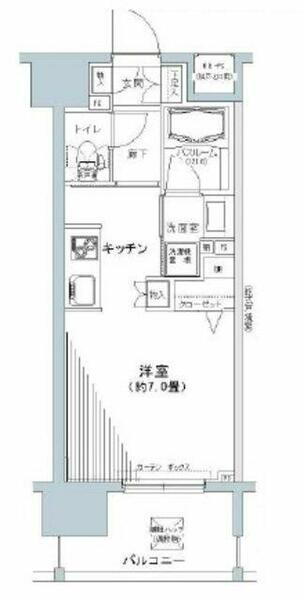 東京都板橋区大和町(賃貸マンション1K・6階・27.03㎡)の写真 その2