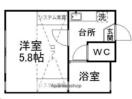 ベルシオン仙台第４ 101｜宮城県仙台市泉区南光台３丁目(賃貸アパート1K・1階・16.60㎡)の写真 その2