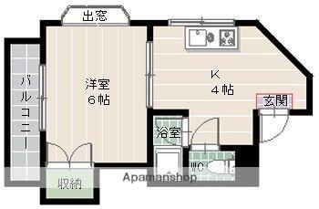 ルネッサンス室見｜福岡県福岡市西区愛宕３丁目(賃貸マンション1K・7階・20.00㎡)の写真 その2