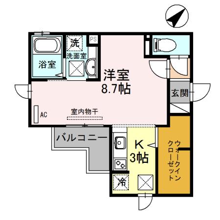 Ｄｒｅａｍ曽根駅前 301｜兵庫県高砂市阿弥陀１丁目(賃貸アパート1K・3階・32.59㎡)の写真 その2