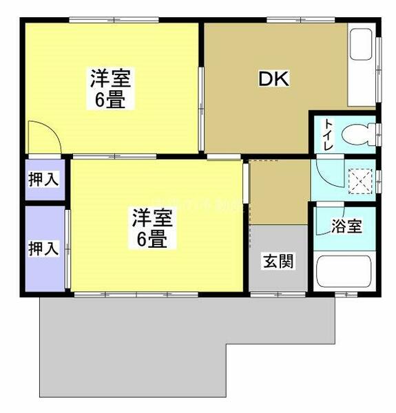 星川住宅（　） 2｜静岡県湖西市鷲津(賃貸タウンハウス2DK・--・39.74㎡)の写真 その2