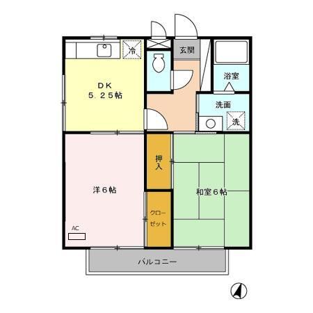 ハイネス大嶋 102｜埼玉県さいたま市見沼区大和田町１丁目(賃貸アパート2DK・1階・43.47㎡)の写真 その2