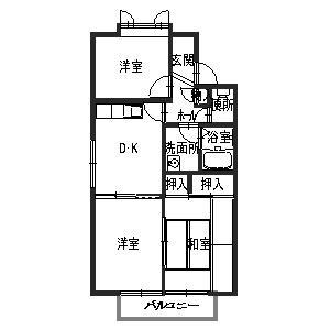 兵庫県加古川市尾上町旭２丁目(賃貸アパート3DK・2階・52.45㎡)の写真 その2