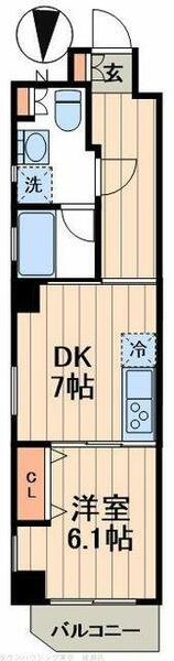 グランデュールＶＩＩＩ梅島｜東京都足立区梅田７丁目(賃貸マンション1DK・2階・34.30㎡)の写真 その2