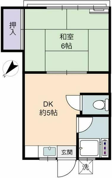 東京都北区赤羽西３丁目(賃貸アパート1DK・2階・23.10㎡)の写真 その2