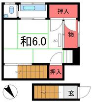 奈良荘  ｜ 東京都豊島区駒込３丁目（賃貸アパート1R・2階・16.00㎡） その2