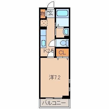 和歌山県和歌山市関戸２丁目(賃貸アパート1K・2階・27.18㎡)の写真 その2