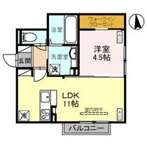 Ｄ－ｒｅｓｉｄｅｎｃｅ扇が丘 203 ｜ 石川県野々市市扇が丘（賃貸アパート1LDK・2階・41.09㎡） その2