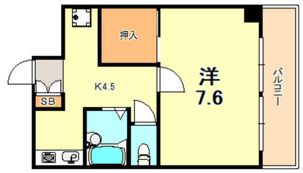 フルール名谷 412｜兵庫県神戸市垂水区名谷町(賃貸マンション1K・4階・28.60㎡)の写真 その2