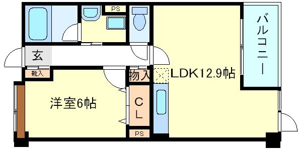 兵庫県明石市大久保町谷八木(賃貸マンション1LDK・4階・44.79㎡)の写真 その2