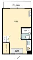 東京都品川区荏原５丁目（賃貸マンション1R・5階・14.58㎡） その2