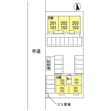 兵庫県姫路市広畑区正門通２丁目(賃貸アパート2LDK・2階・61.55㎡)の写真 その16