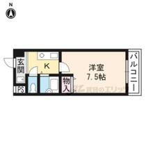 滋賀県草津市野路１丁目（賃貸マンション1K・5階・22.96㎡） その2