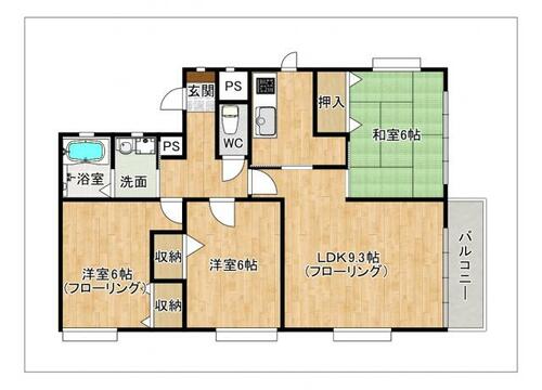 スカイフィールド参番館_間取り_0