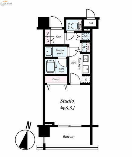 ガーラ大森リバーサイド 403｜東京都大田区大森本町１丁目(賃貸マンション1K・4階・25.80㎡)の写真 その2