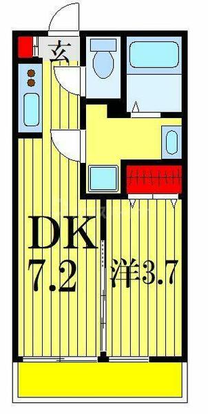 ＦＵＭＩＲＹ船橋 202｜千葉県船橋市前原西８丁目(賃貸アパート1DK・2階・25.05㎡)の写真 その2
