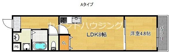 大阪府大阪市住吉区千躰２丁目(賃貸アパート1LDK・1階・32.48㎡)の写真 その2