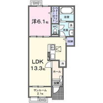 シルキーハイツⅦ 102 ｜ 千葉県八街市榎戸（賃貸アパート1LDK・1階・50.05㎡） その2