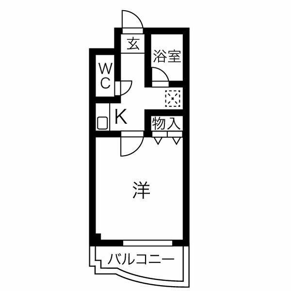 愛知県小牧市大字間々原新田(賃貸アパート1K・2階・21.70㎡)の写真 その2