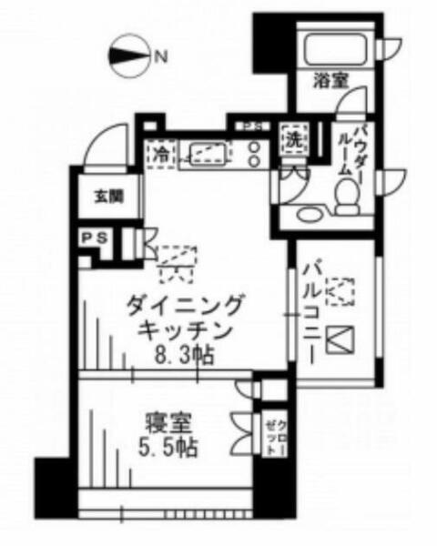 東京都新宿区左門町(賃貸マンション1LDK・3階・33.43㎡)の写真 その2