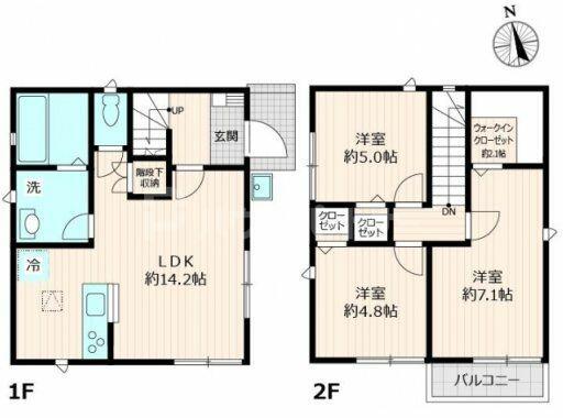 舎人戸建 F｜東京都足立区舎人２丁目(賃貸一戸建3LDK・--・75.24㎡)の写真 その2