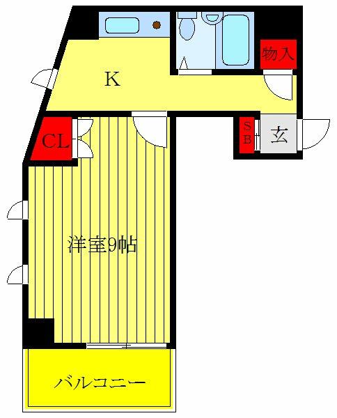 東京都北区堀船１丁目(賃貸マンション1K・4階・28.74㎡)の写真 その2