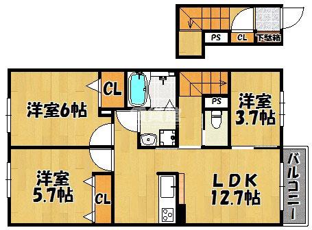 同じ建物の物件間取り写真 - ID:228049212787