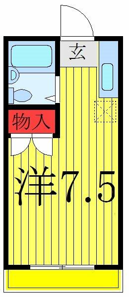 グリーンヒル 202｜東京都北区赤羽台３丁目(賃貸アパート1R・2階・20.21㎡)の写真 その2