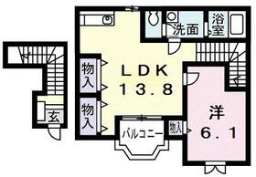 三重県桑名市大字安永（賃貸アパート1LDK・2階・47.41㎡） その2