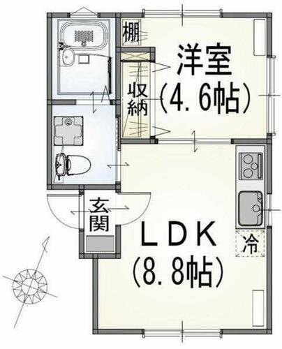 同じ建物の物件間取り写真 - ID:213100850633