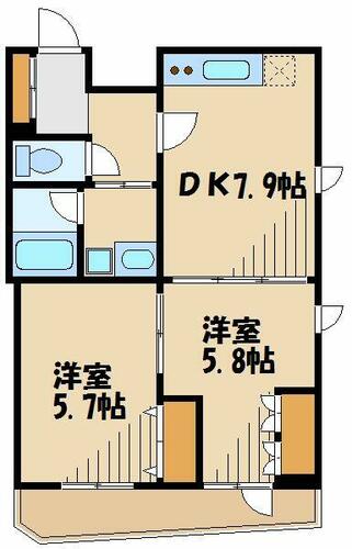 同じ建物の物件間取り写真 - ID:213106687508