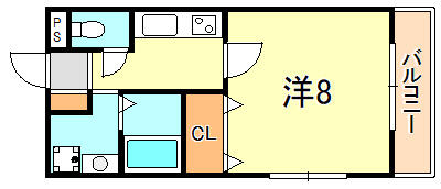 兵庫県明石市魚住町清水(賃貸マンション1K・1階・28.72㎡)の写真 その2