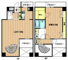 ＦＬＡＴ　ＩＮＮ　ＵＥＳＨＩＯ 702 ｜ 大阪府大阪市天王寺区上汐５丁目（賃貸マンション1LDK・7階・78.10㎡） その2