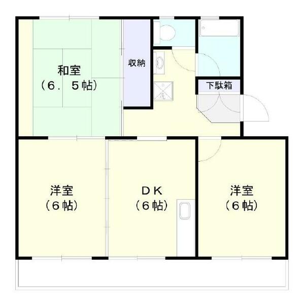 ウンノマンション 302｜静岡県静岡市駿河区丸子新田(賃貸マンション3DK・3階・59.42㎡)の写真 その1